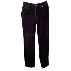 J. Crew black corduroy straight leg jeans, size 30, very good condition!